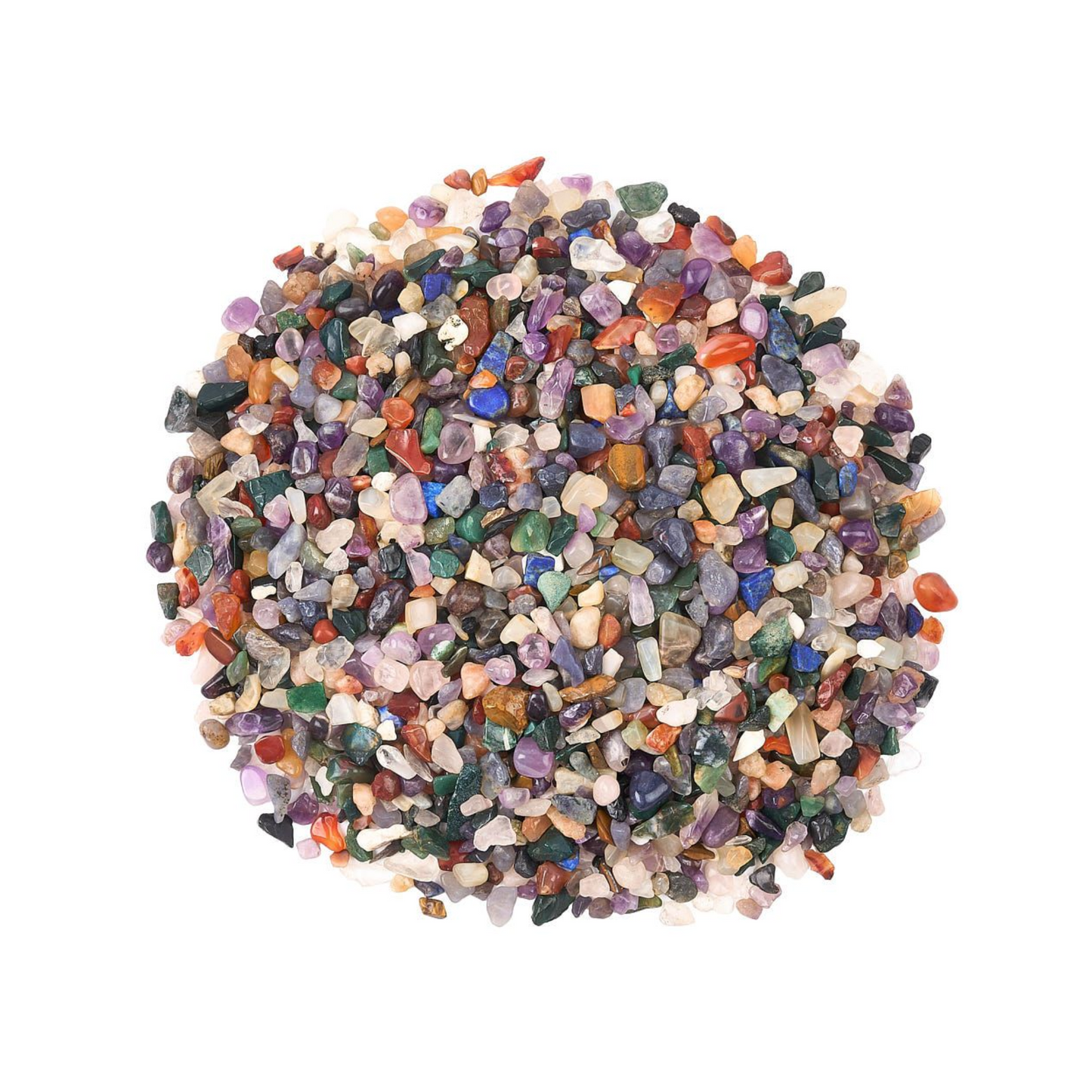 Crystal Chips Gemstone Tumblestone Mix Indian 4-15 mm