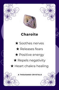 CRYSTALS, Charoite, Wholesale Crystals, Healing Crystals, Gemstone Wholesaler