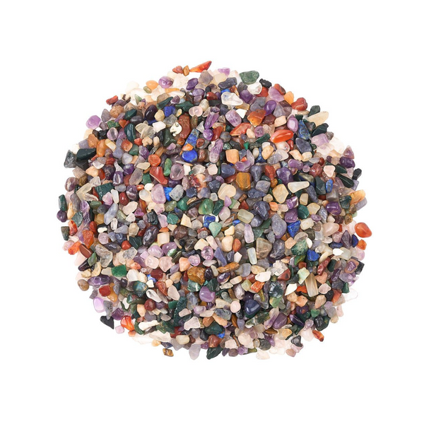 Crystal Chips Gemstone Tumblestone Mix Indian 4-15 mm