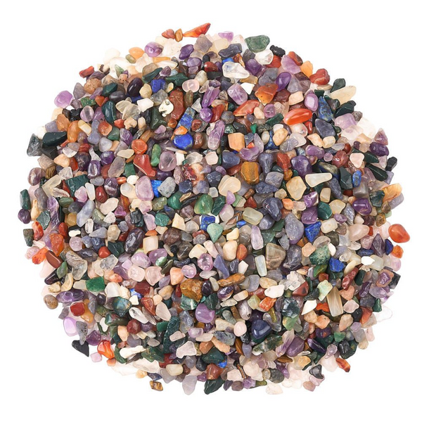 Crystal Chips Gemstone Tumblestone Mix Indian 4-15 mm