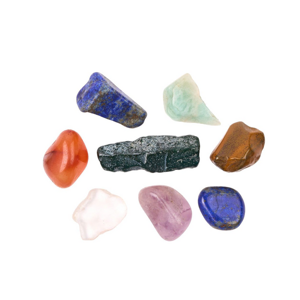 Crystal Chips Gemstone Tumblestone Mix Indian 4-15 mm