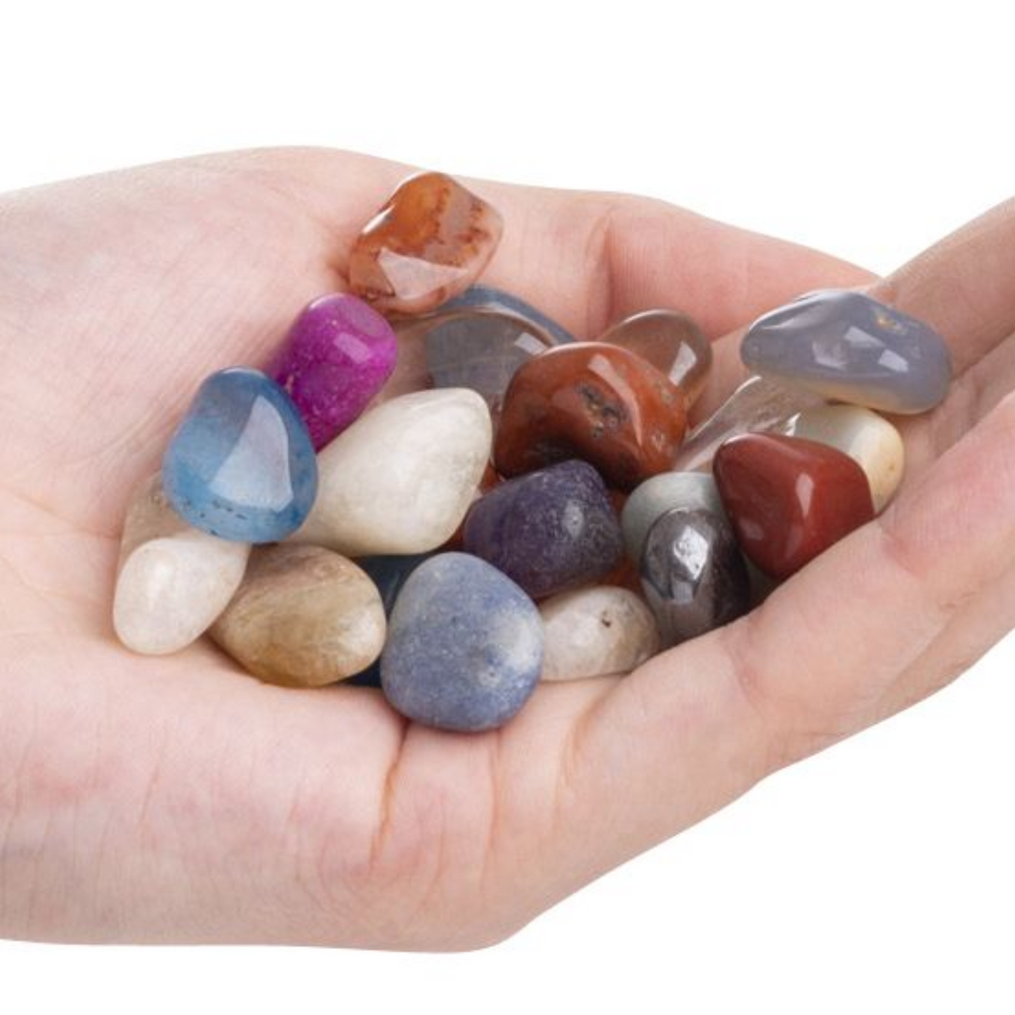Crystal Gemstone Tumblestone Mix Brazilian 15-20 mm