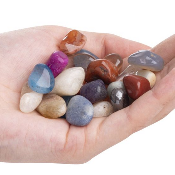 Crystal Gemstone Tumblestone Mix Brazilian 15-20 mm