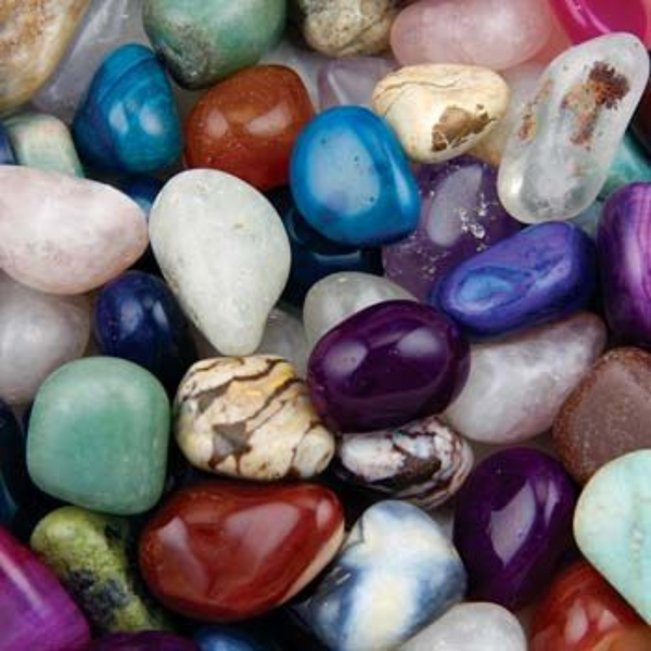 Crystal Gemstone Tumblestone Mix Brazilian 15-20 mm