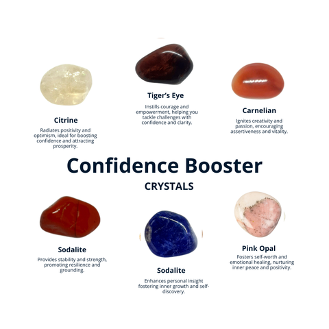 CONFIDENCE BOOSTER CRYSTALS, Healing Stones, Gemstones, Positive Energy