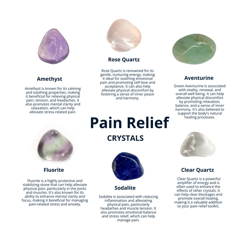 Pain Relief Support, Healing Stones Set