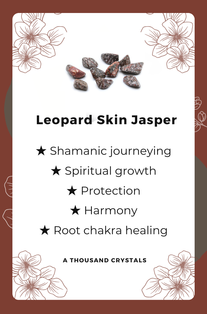 CRYSTALS, Jasper, Leopard, Bulk, Wholesale, Stone, Gemstone, Healing Crystal, Shamanic Journeying, Brown, Jasper Crystal, Protection Crystal