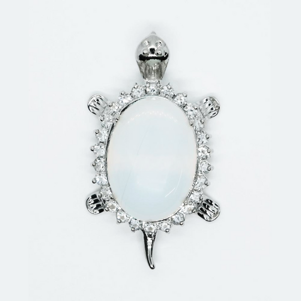 Opalite Turtle Pendant Necklace