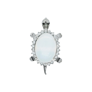 Opalite Turtle Pendant Necklace
