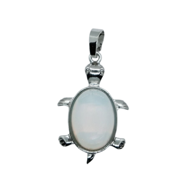 Opalite Tortoise Pendant Necklace