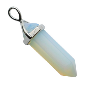 Opalite Fixed Wand Pendant Necklace