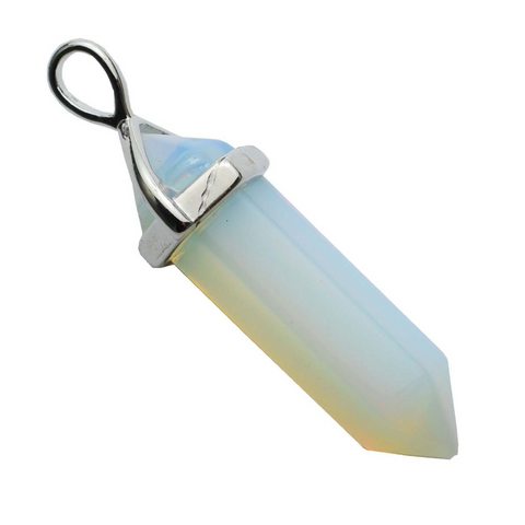 Opalite Fixed Wand Pendant Necklace