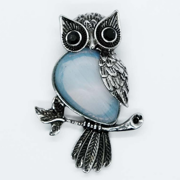 Opalite Owl Pendant Necklace