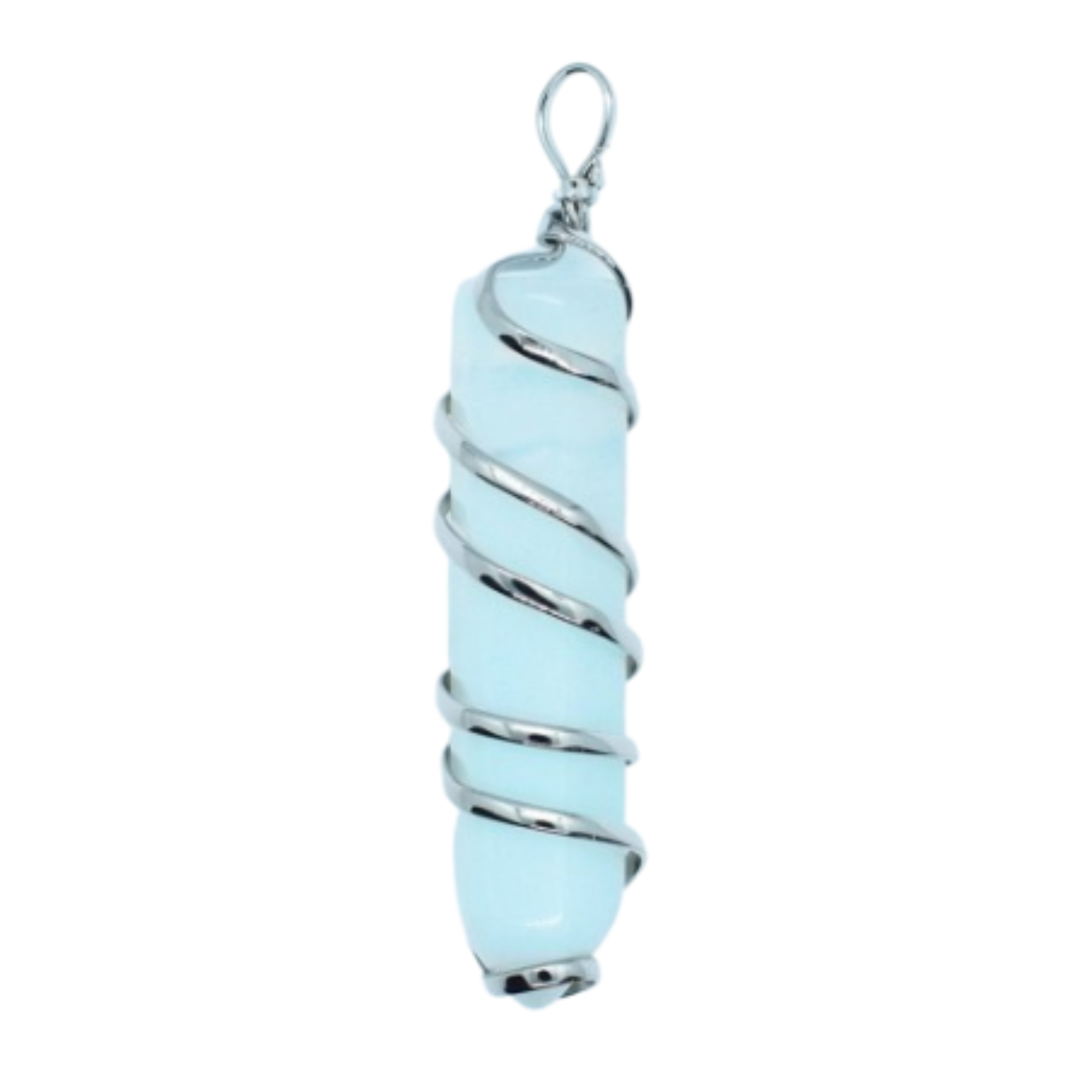 Opalite Wired Wand Pendant Necklace