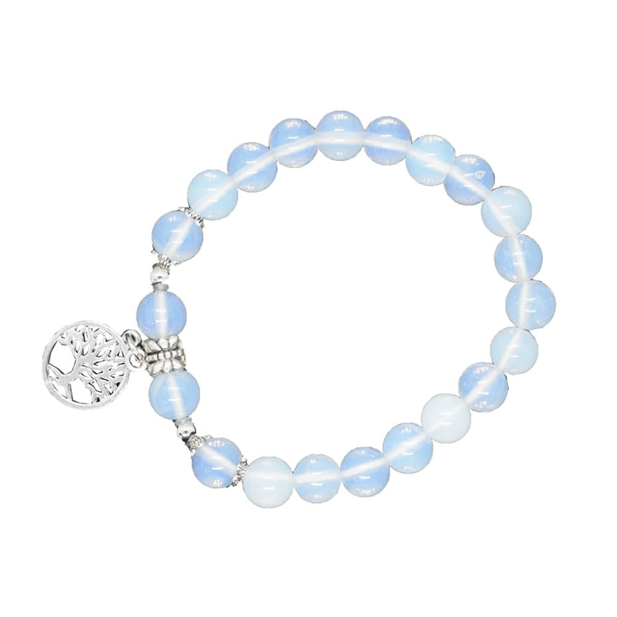 Opalite Tree of Life Beaded Bracelet