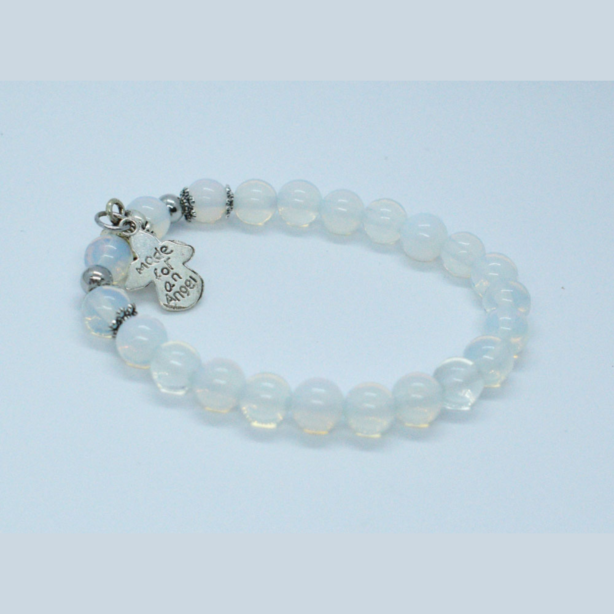 Opalite Angel Beaded Bracelet