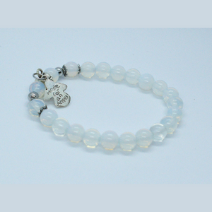 Opalite Angel Beaded Bracelet