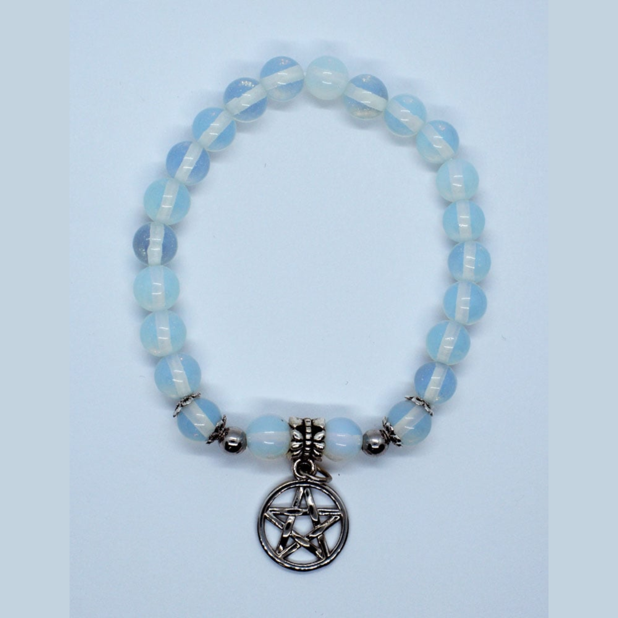 Opalite Pentagram Beaded Bracelet