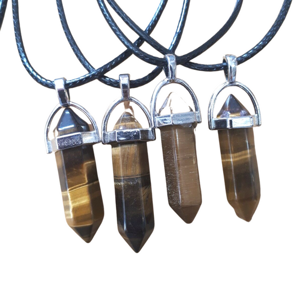 Fixed Bullet Crystal Pendant Necklaces