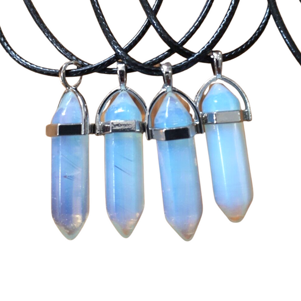 Fixed Bullet Crystal Pendant Necklaces