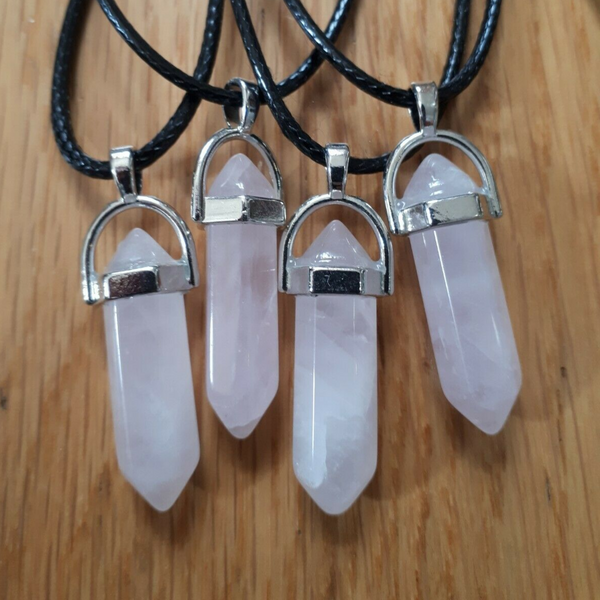 Fixed Bullet Crystal Pendant Necklaces