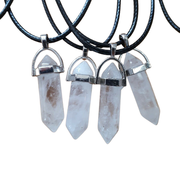 Fixed Bullet Crystal Pendant Necklaces