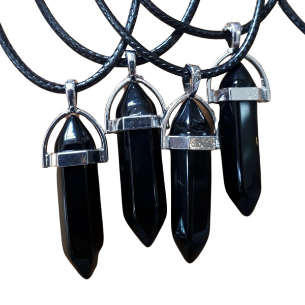 Fixed Bullet Crystal Pendant Necklaces